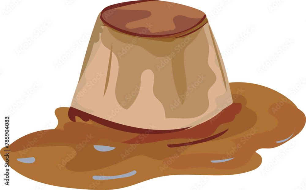 Pudding illustration on transparent background.
Pudding illustration on transparent background.
