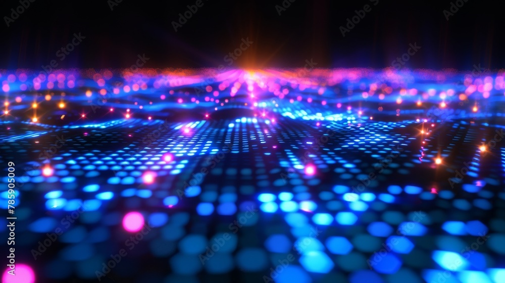 Hi Tech Network Connection Grid futuristic abstract background Hi Tech Network Connection Grid futuristic abstract background