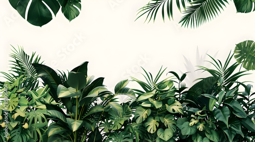 Beautiful tropical foliage stands out with space for text  nature concept for wallpaper  poster  or card
