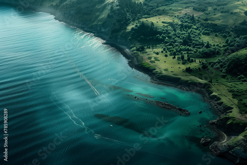 aerial sea landscape