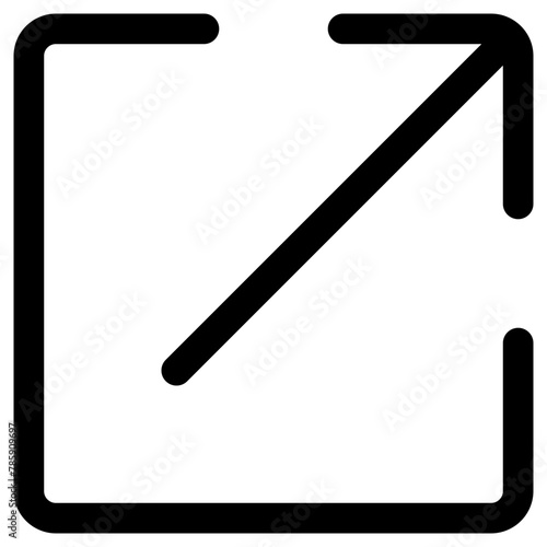 outbox icon, simple vector design photo