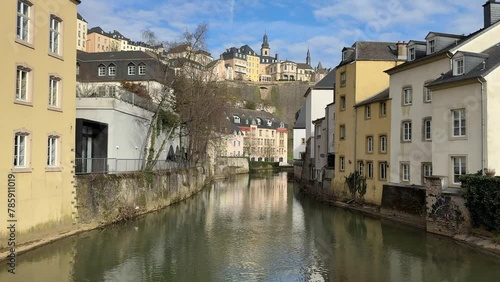 River alzette grund walk luxembourg photo
