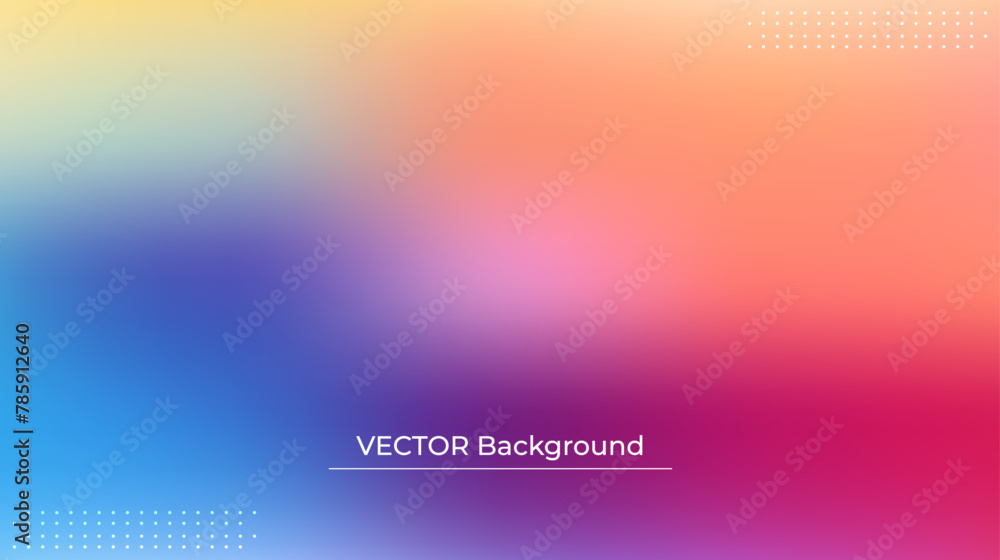 Abstract blurred gradient mesh background in bright rainbow colors. Colorful smooth banner template. Easy editable soft colored vector illustration in EPS10 without transparency. Abstract blurred gradient mesh background in bright rainbow colors. Colorful smooth banner template. Easy editable soft colored vector illustration in EPS10 without transparency.