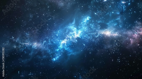 Galaxy with nebula and stars in space. Outer space background. Galaxy background