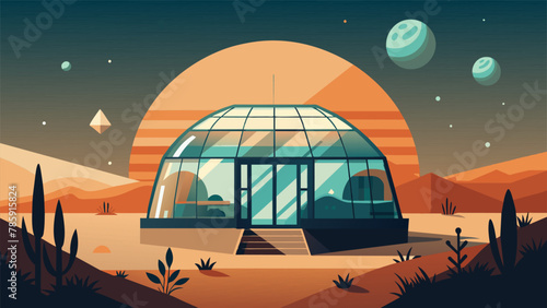 A the stars where resources are scarce and survival is a constant battle the Galactic Greenhouse stands as a testament to humankinds #785915824