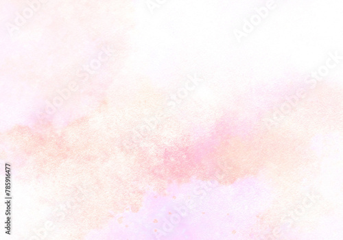 水彩にじみのピンク系テクスチャー © Kiyosi