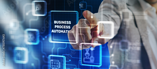 Futuristic Business Process Automation Innovation Technology concept