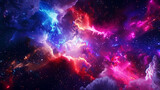 abstract background with nebula, galaxy and supernova, beautiful universe, fantasy space, astronomy and science, Wall Art Design for Home Decor, 4K Wallpaper for Mobile Cell Phone and Computer