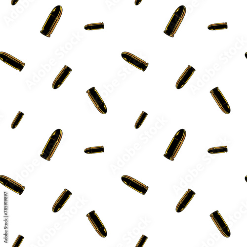 seamless pattern design with repeated gold bullets for banners, wallpaper, backdrop, etc.