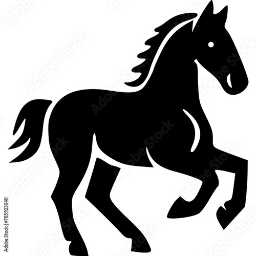 Black horse icon