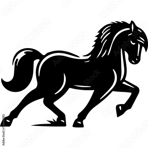 Black horse icon