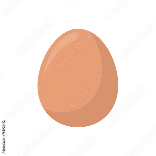 Food ingredient chicken egg cartoon vector isolated illustration