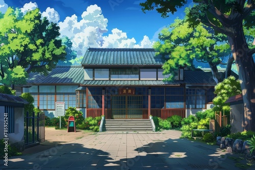 Anime School Background © ditaja