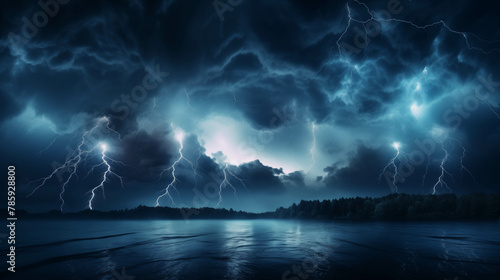 Storms that pile up large rain clouds cause powerful lightning strikes.