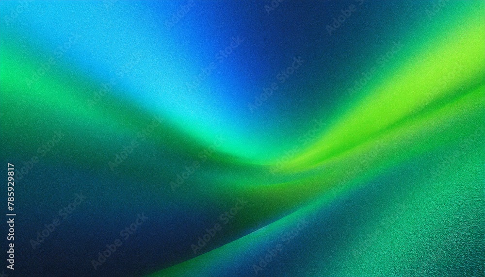 Emerald Symphony: Glowing Blue-Green Gradient with Textured Noise