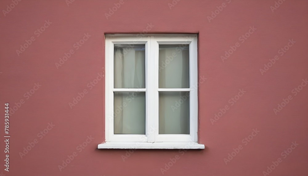 A window on a tone on tone background. Concept art. 