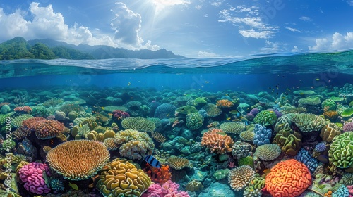 Vibrant Underwater Photography Unveiling the Beauty of a Coral Reef