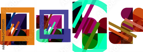 a bunch of colorful letters are lined up in a row High quality