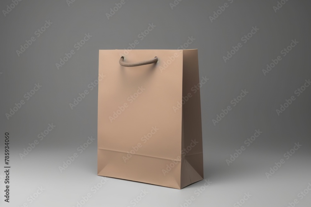 paper bag on gray paper bag on gray