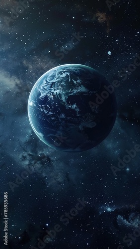 arbitrarium planetarium background. earth space and nebula 
