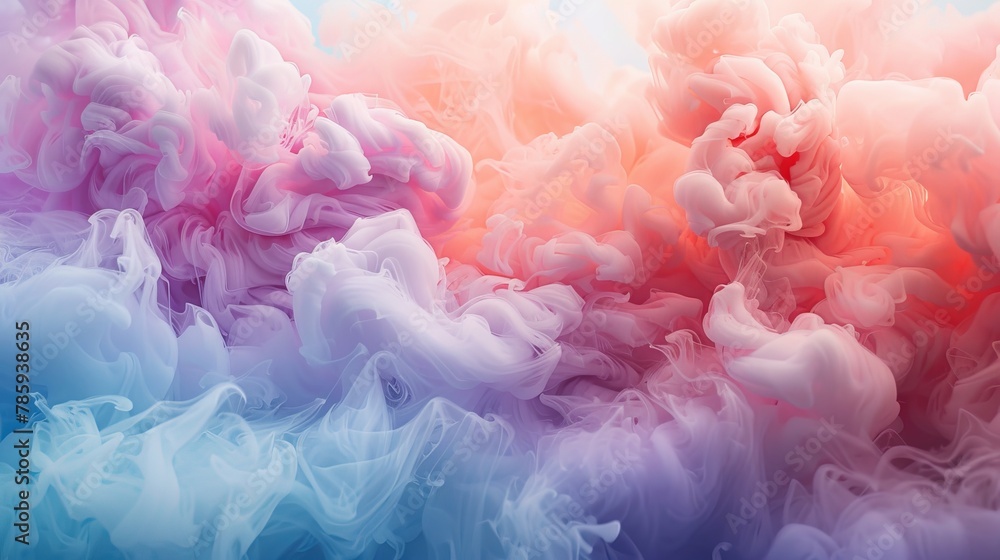 A dreamy abstract background with soft pastel colors resembling fluffy cotton candy A dreamy abstract background with soft pastel colors resembling fluffy cotton candy
