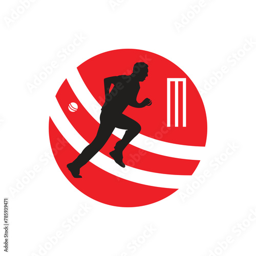 Cricket Logo or football club sign Badge. Cricket logo with shield background vector design. Vector illustration