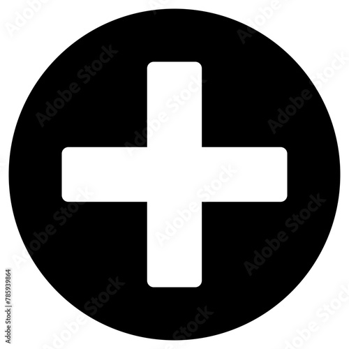 hospital icon, simple vector design