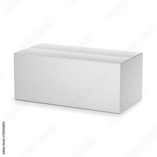 Paper Box Mockup Isolated on Background. 3D Rendering © Khaled