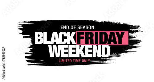 Black friday sale banner layout design