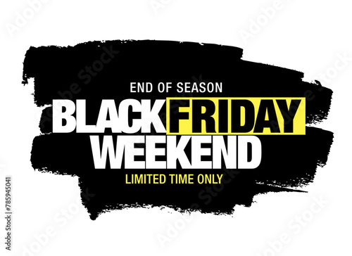 Black friday sale banner layout design