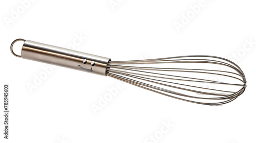 stainless steel whisk isolated on white background © Hunny
