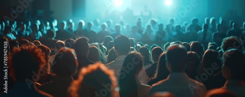 An applauding audience at a theatrical performance, capturing the shared appreciation and excitement.