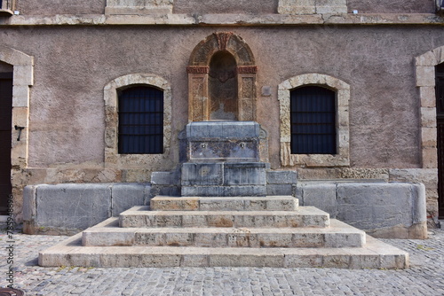 spring of water in historical centre of town Segorbe in Spain