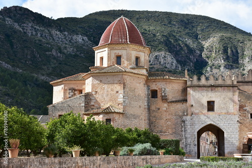 monastery Masnta Maria de la Valldigna near Gandia in Spain photo
