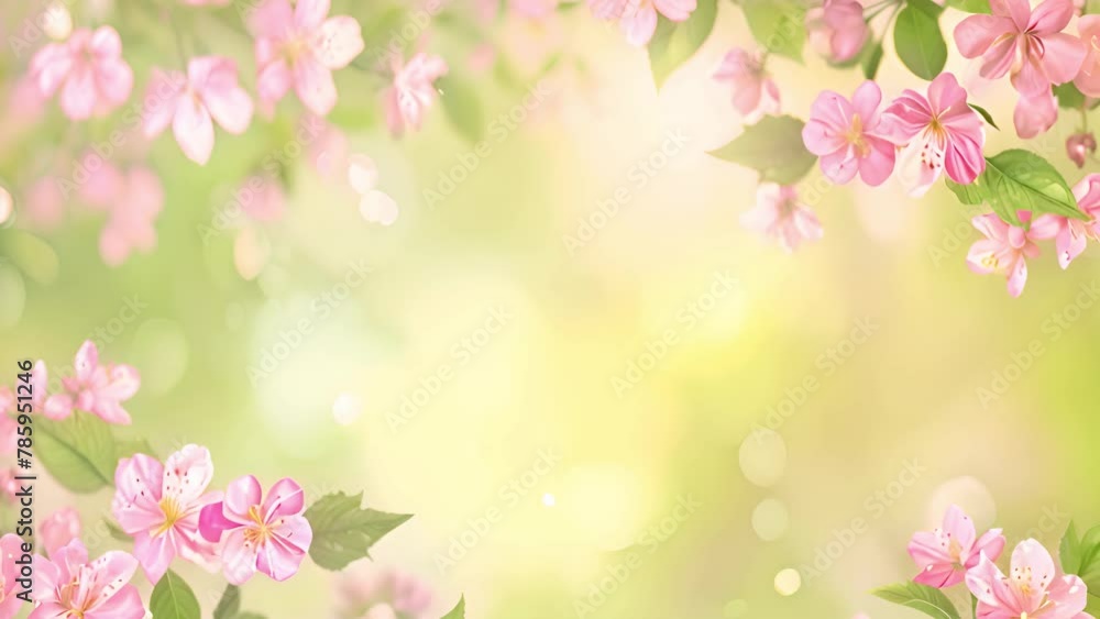 Spring beautiful park cherry blossom close-up Spring beautiful park cherry blossom close-up