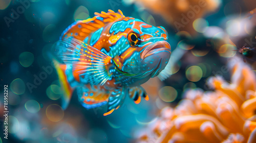 Close Up of Tropical Fish in Aquarium
