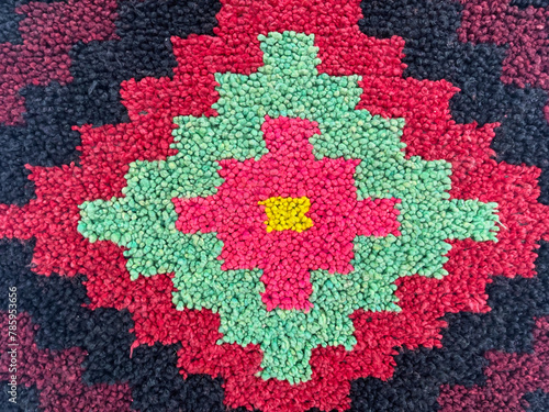 Colorful carpet texture. Colorful carpet background. Colorful carpet texture