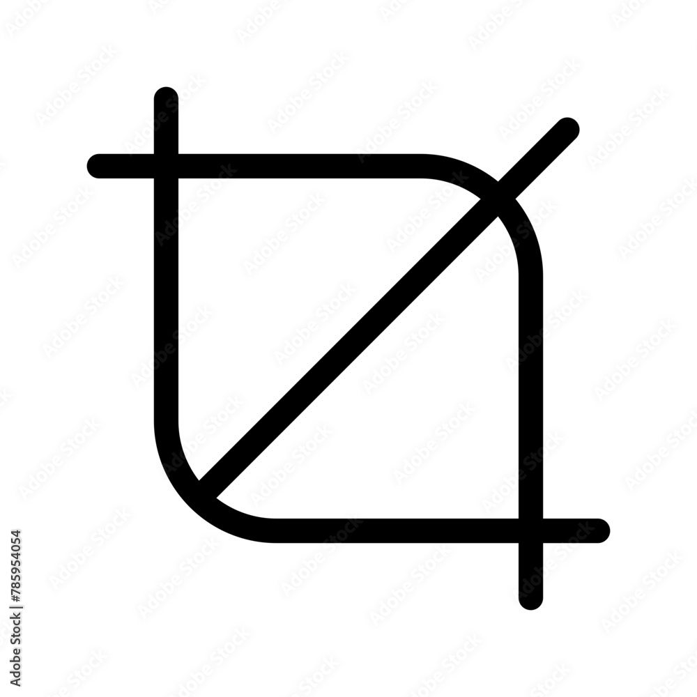 Crop Icon Vector Symbol Design Illustration Crop Icon Vector Symbol Design Illustration