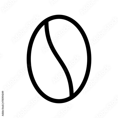 Coffee Bean Icon Vector Symbol Design Illustration