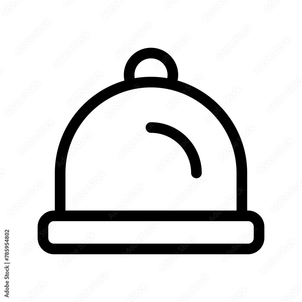 Cloche Icon Vector Symbol Design Illustration Cloche Icon Vector Symbol Design Illustration