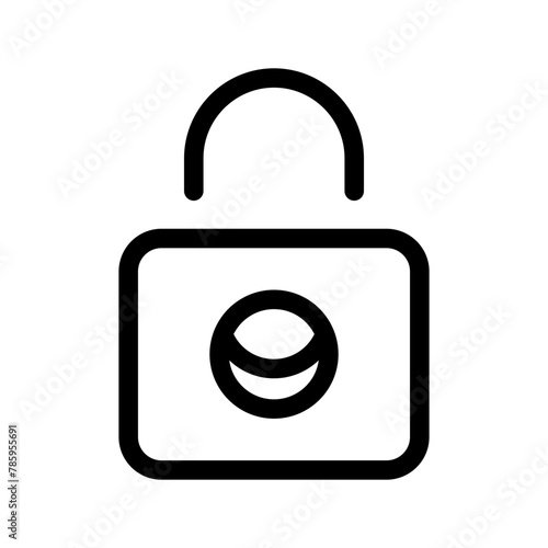 Lock Icon Vector Symbol Design Illustration