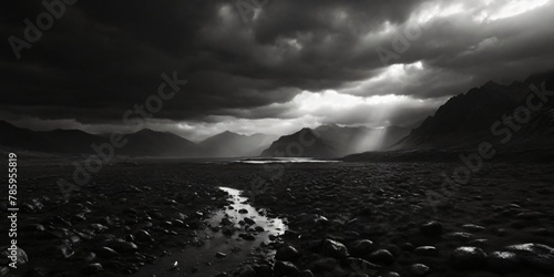 Moody black-and-white scenes with dramatic lighting wallpaper background 
