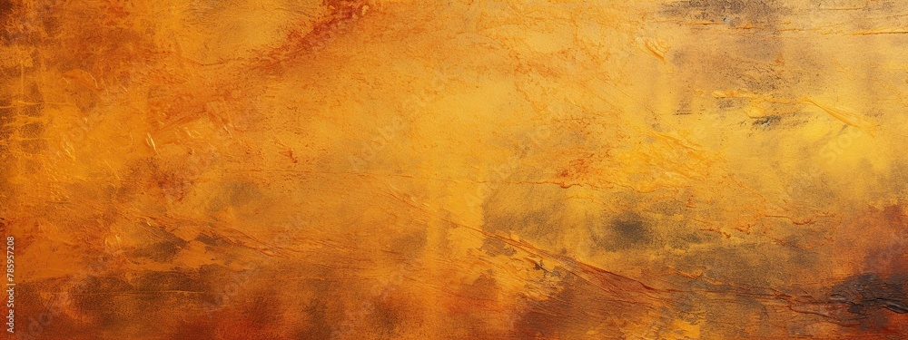Abstract yellow, dark orange and golden grunge texture background.
