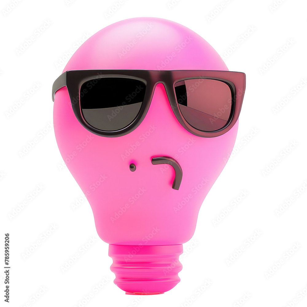 bulb wearing Sunglasses and thinking deeply bulb wearing Sunglasses and thinking deeply
