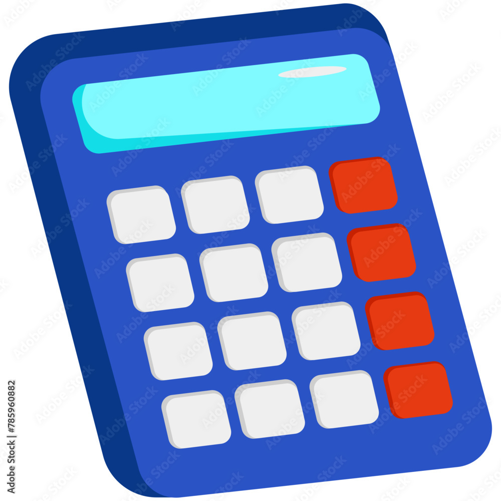 Calculator Tool Illustration Calculator Tool Illustration