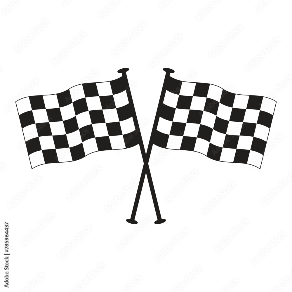 Fototapeta premium Race Finish Flag