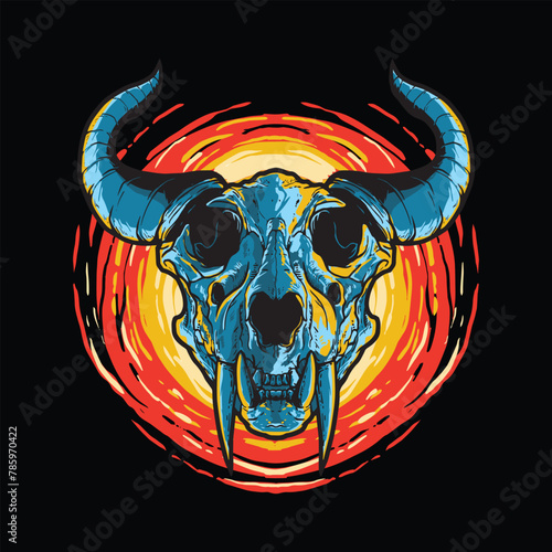 sabertooth head skull