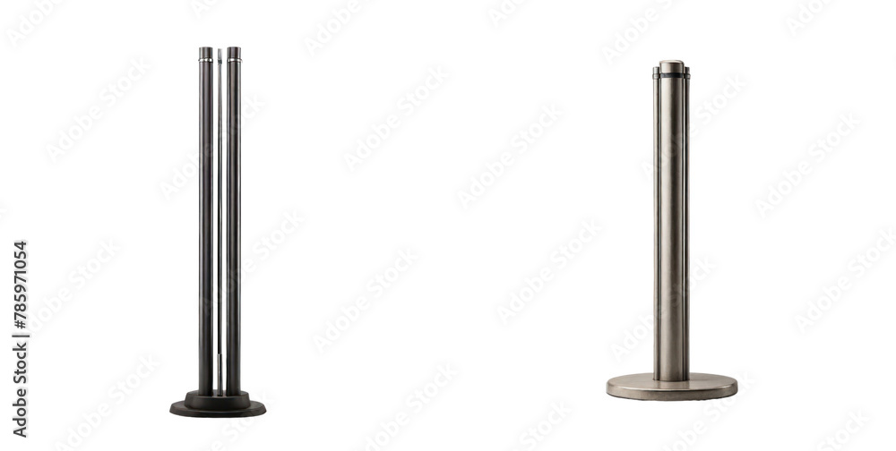 set of pole isolated on transparent background set of pole isolated on transparent background