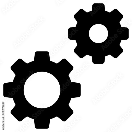 gear icon, simple vector design