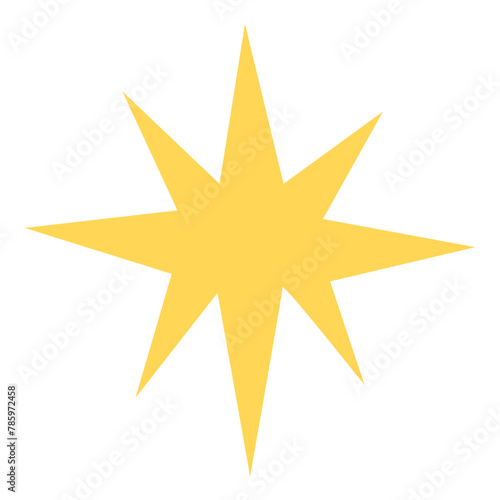 Sparkling Yellow Star